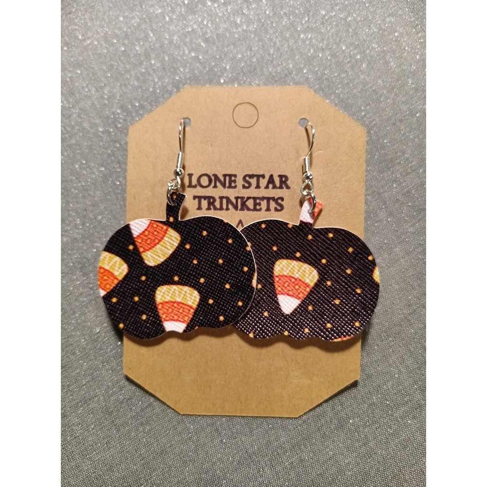 Pumpkin Candy Corn Earrings
